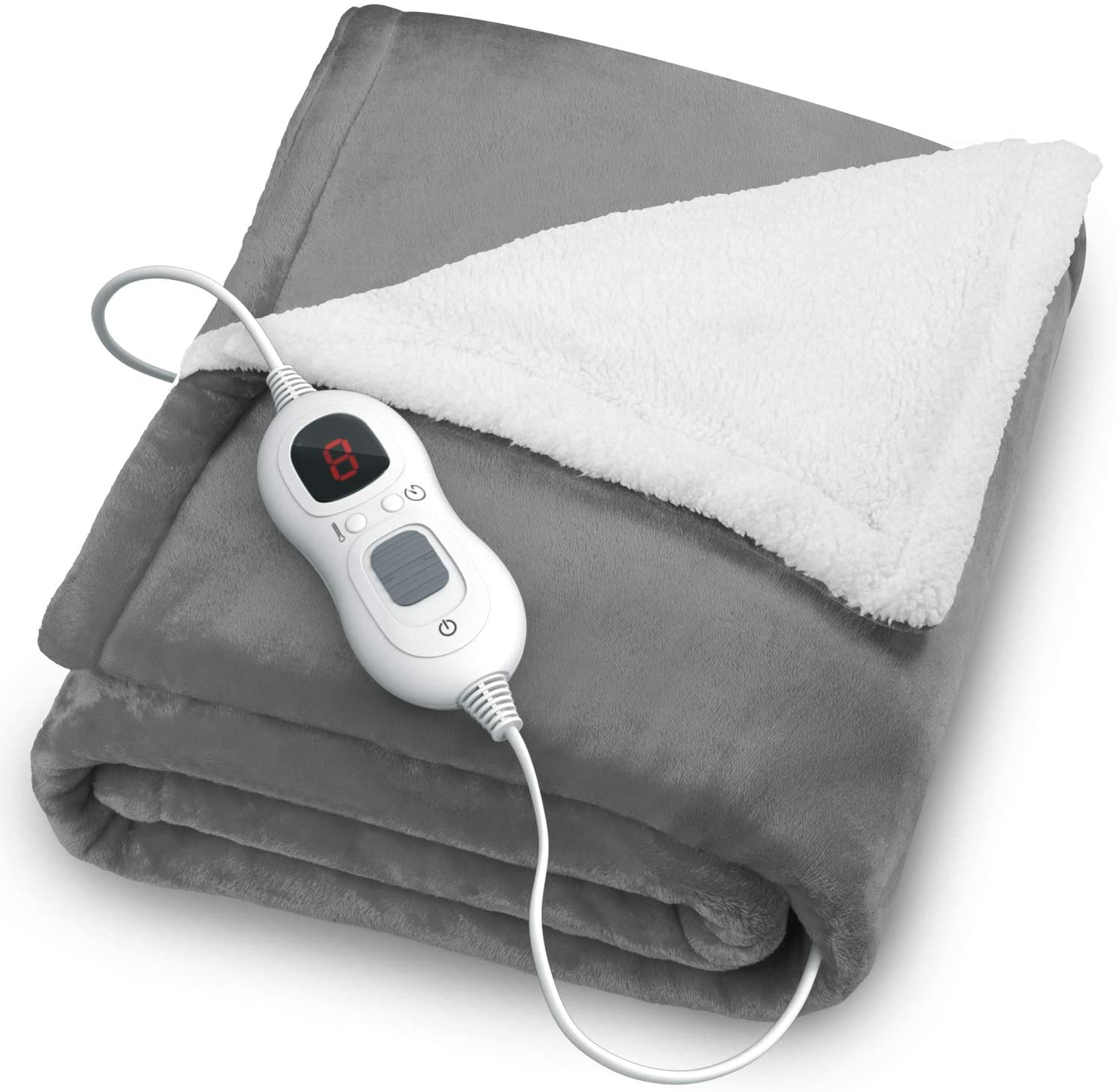 Electric Heated Throw Blanket 50 x60 Flannel Over Blanket BK150 Aodis 