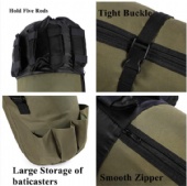 Hand Carry Shoulder Large-capacity Fishing Gear Rod Bag